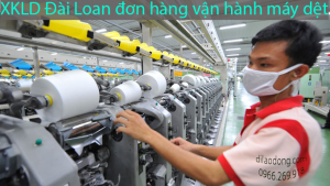 XKLD Đài Loan đơn hàng vận hành máy dệt Đông Hoà